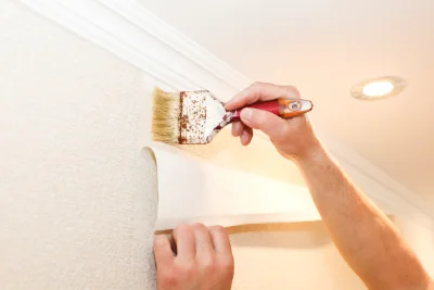 Pose de papier peint à Hauteroche — revêtements muraux et toiles de verre